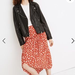 NWT Madewell Washed Leather Moto Jacket SO SOFT